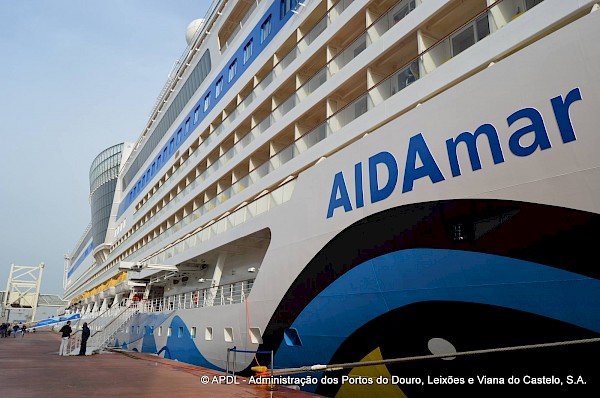 AIDAmar First Call at the Port of Leixões