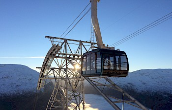 New product in Nordfjord - Cable car from the fjord to the mountaintop in the blink of an eye