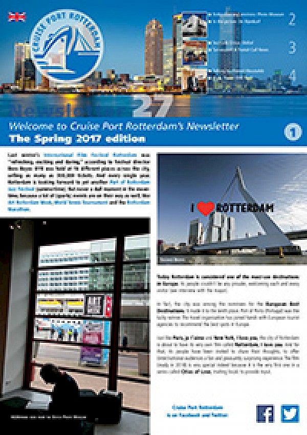Cruise Port Rotterdam Newsletter Spring Edition