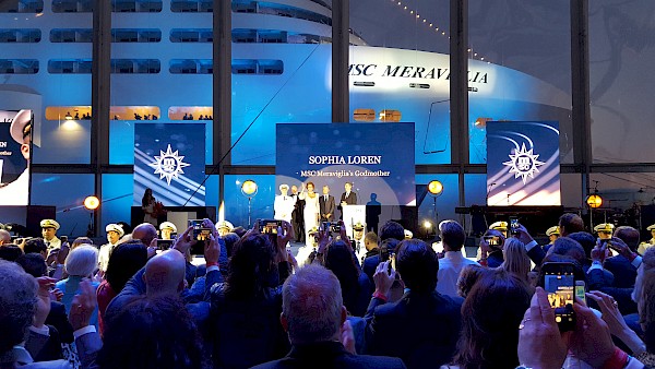 MSC Cruises christens Meraviglia in Le Havre which celebrates 500 years