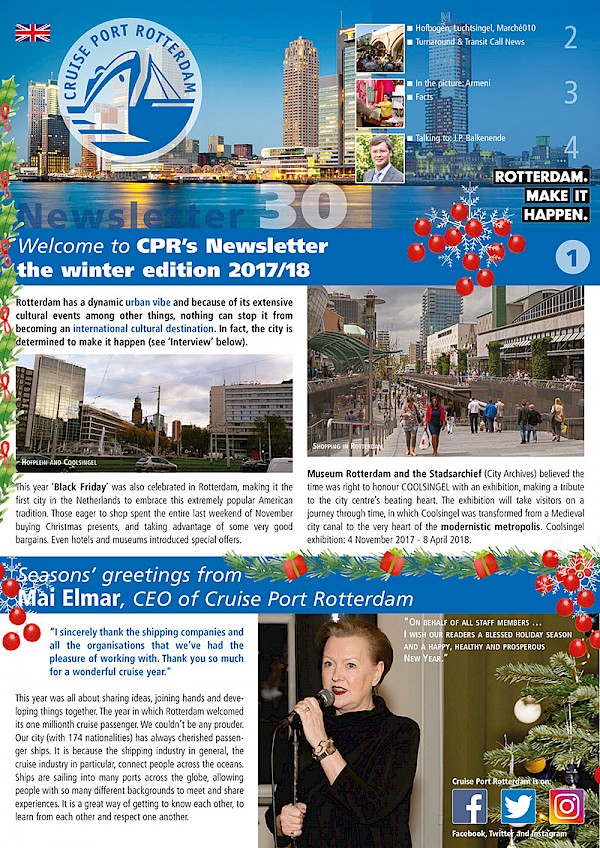 Cruise Port Rotterdam Newsletter Winter Edition