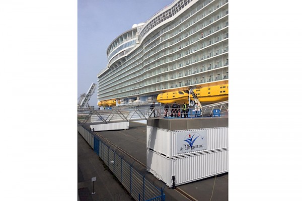 Cherbourg adapts facilities to welcome the world’s largest cruiseship