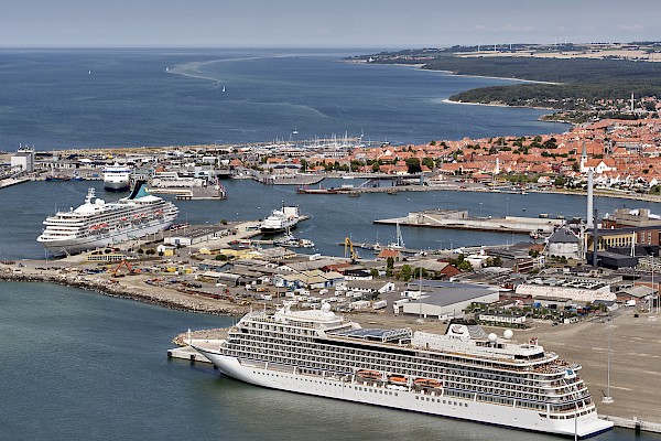 Cruiseships at Port of Rønne (c) Rønne Havn A/S (Image at LateCruiseNews.com - January 2023)