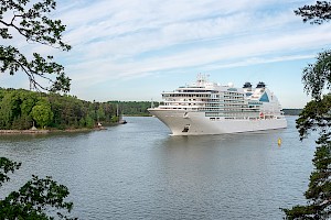 Approaching the port of Turku from Turku Archipelago sea