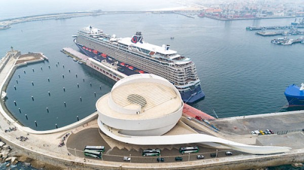 New Tui’s Mein Schiff 1 has made her debut at the Porto Cruise Terminal