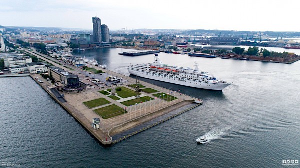 Gdynia’s Pomorskie Quay is open to cruiseships once again