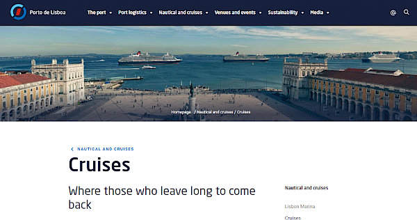 Port of Lisbon Authority new website