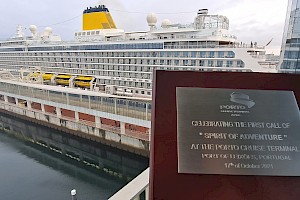 SAGA's SPIRIT OF ADVENTURE calls at Port of Leixões for the first time