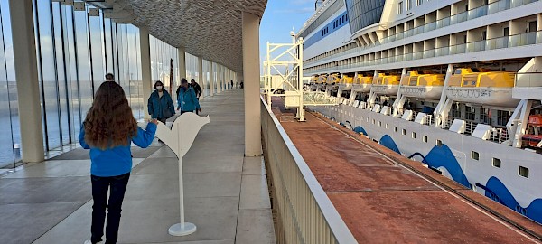 Porto Cruise Terminal welcomed AIDAsol cruise ship on Valentine's Day